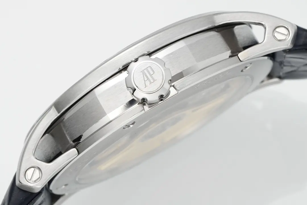 watch Audemars Piguet CODE 11.59 Blue Dial Three-Hand Automatic Watch with Leather Strap - view 9