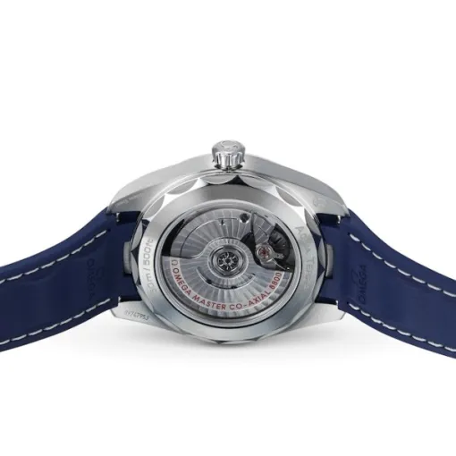 Omega Seamaster Aqua Terra Men Automatic Blue Rubber Watch O22012382003001 - view 5