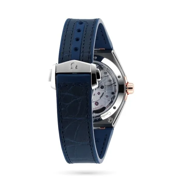 Omega Constellation Men Automatic Blue Leather Watch O13123412103001 - view 5