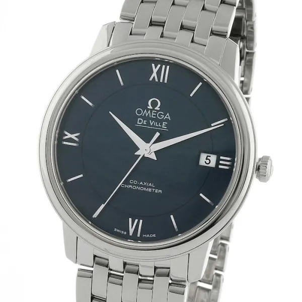 Omega De Ville Men Automatic Blue Stainless Steel Watch O42410402003001 - view 4
