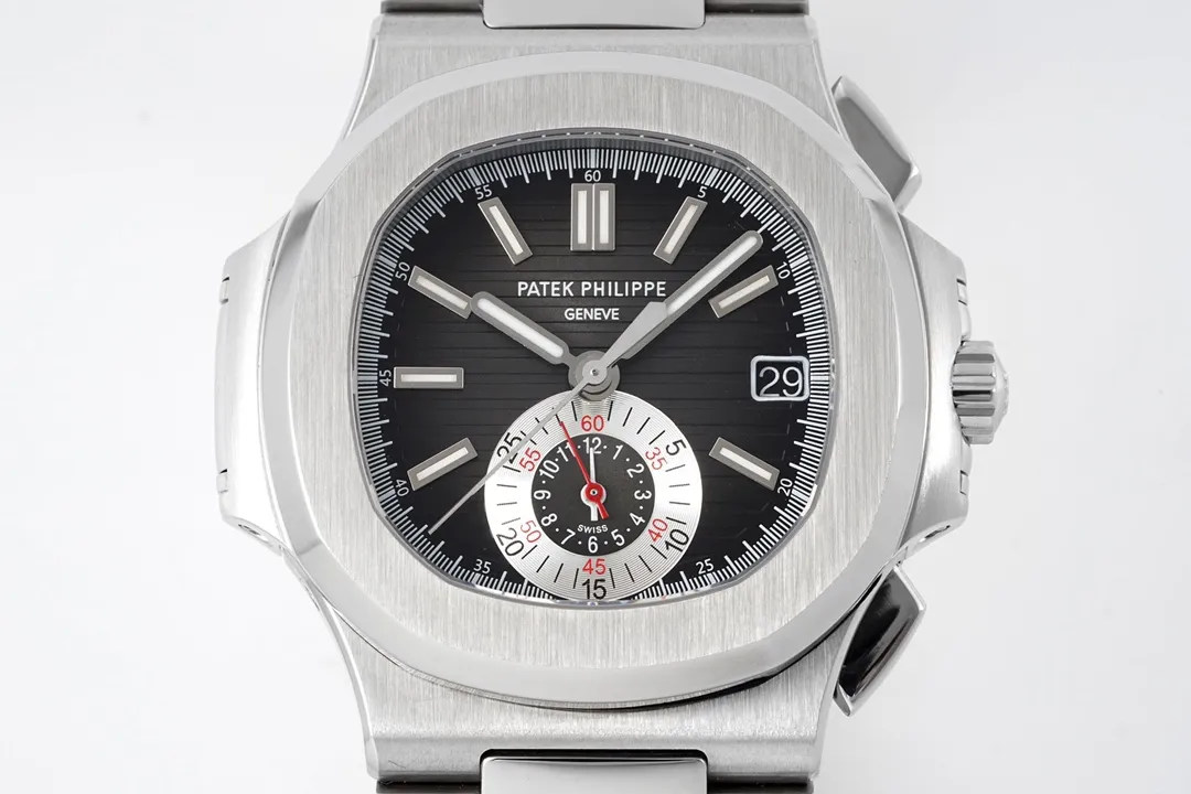 Patek Philippe 5980 Silver Black Watch - view 3