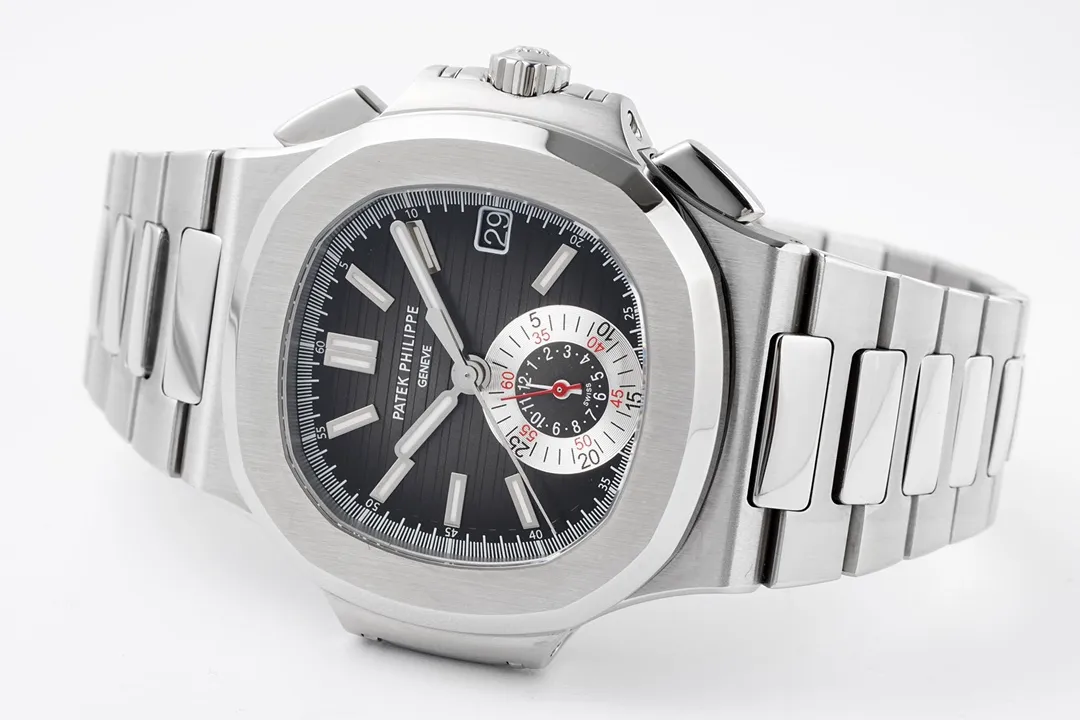 Patek Philippe 5980 Silver Black Watch - view 6