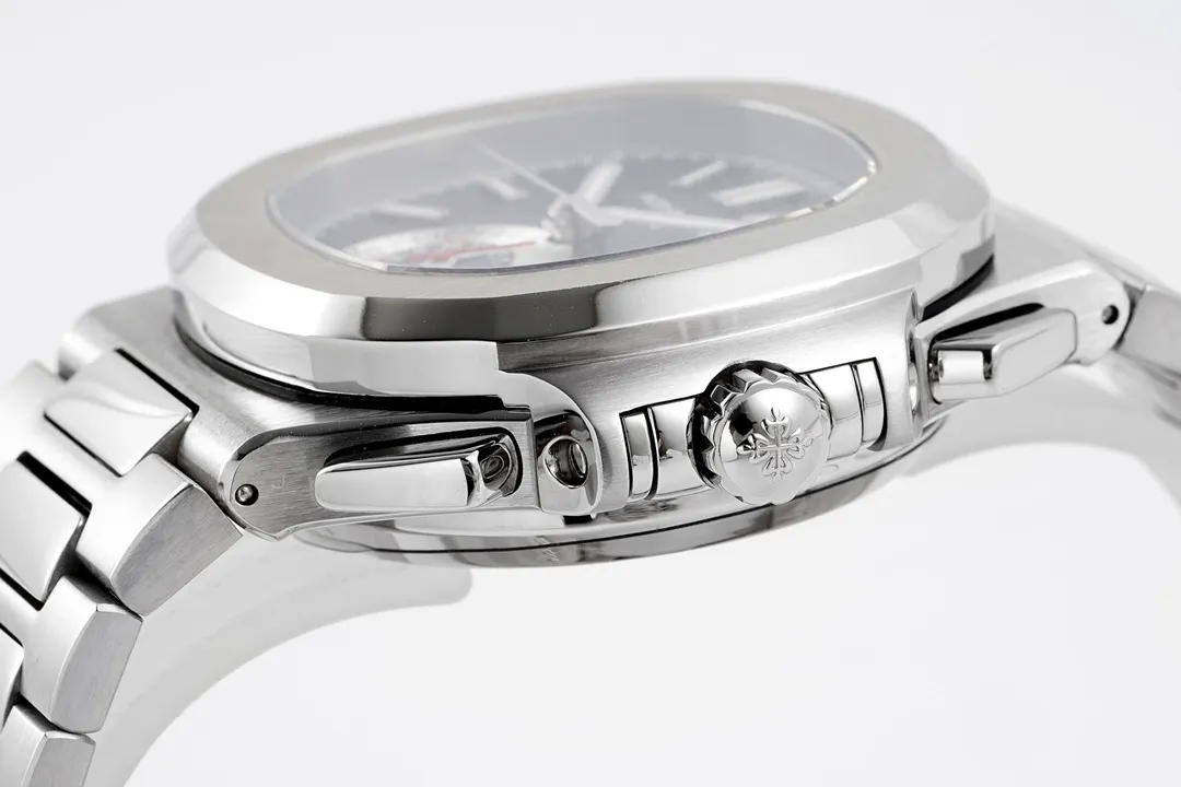 Patek Philippe 5980 Silver Black Watch - view 8