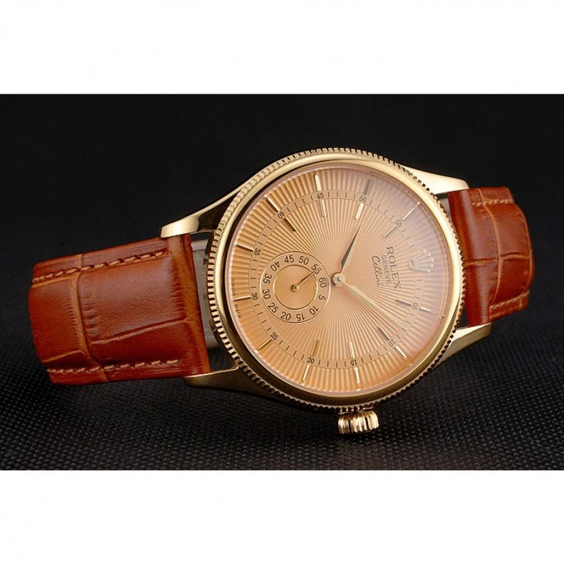 Superclone Rolex Cellini 38mm Gold Dial REP016789 - view 5