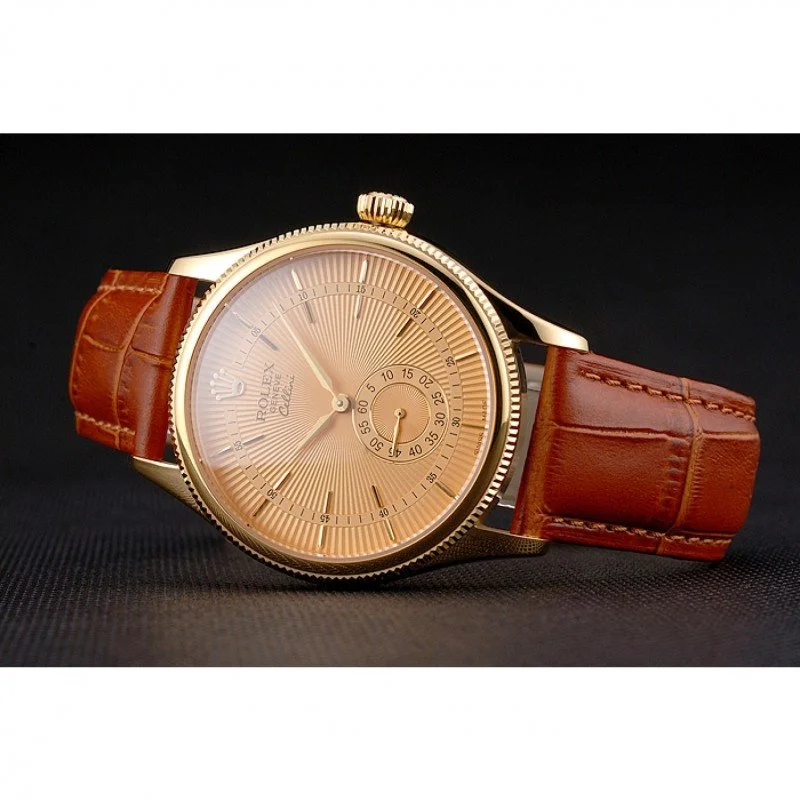 Superclone Rolex Cellini 38mm Gold Dial REP016789 - view 6