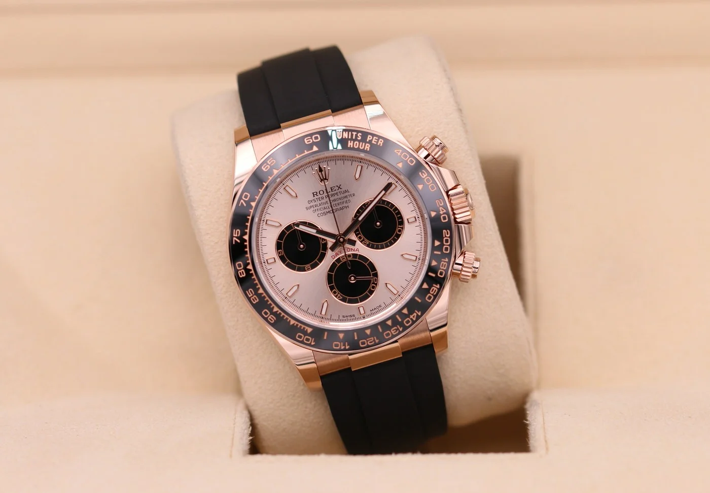 Superclone Rolex Daytona 40 mm Sundust Dial in Everose Gold 126515LN - view 4