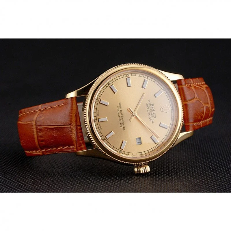 Superclone Rolex Datejust 38mm Gold Dial REP016818 - view 6
