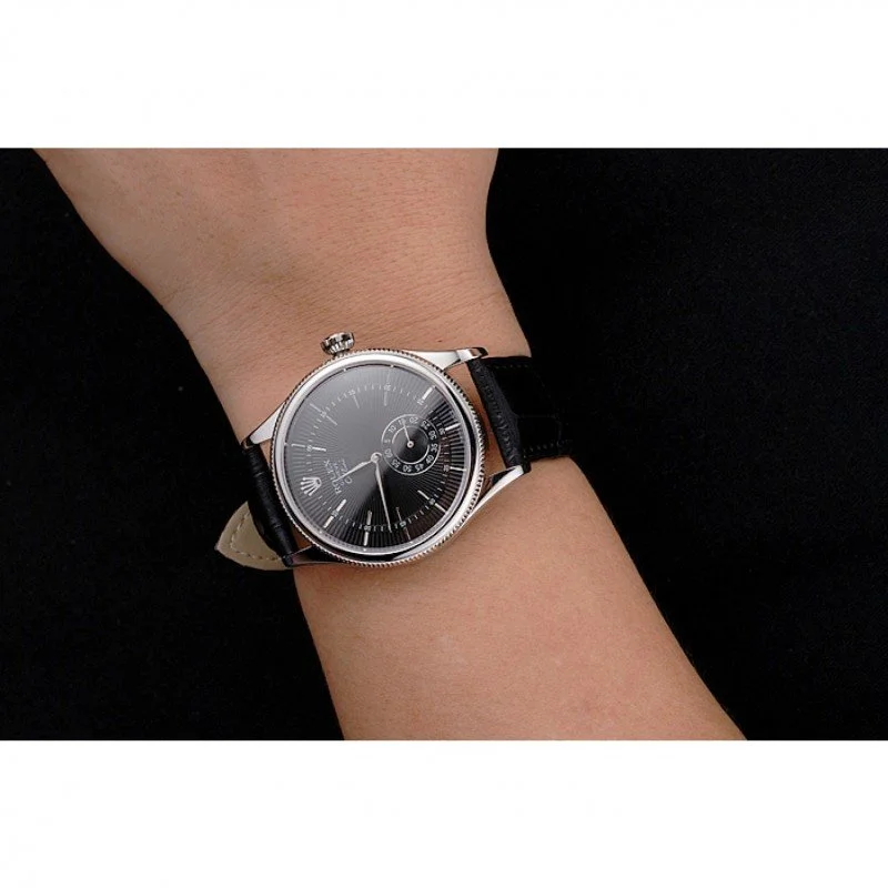 Superclone Rolex Cellini 38mm Black Dial REP016790 - view 11