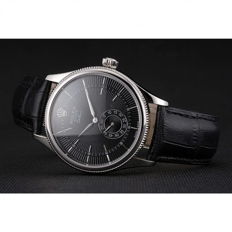 Superclone Rolex Cellini 38mm Black Dial REP016790 - view 5