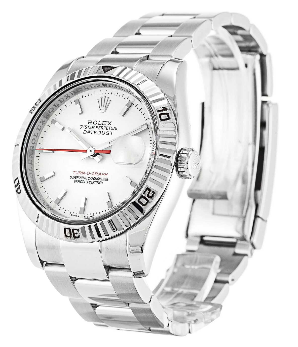 Rolex Datejust Turn-O-Graph 36mm White Dial 116264 - view 3