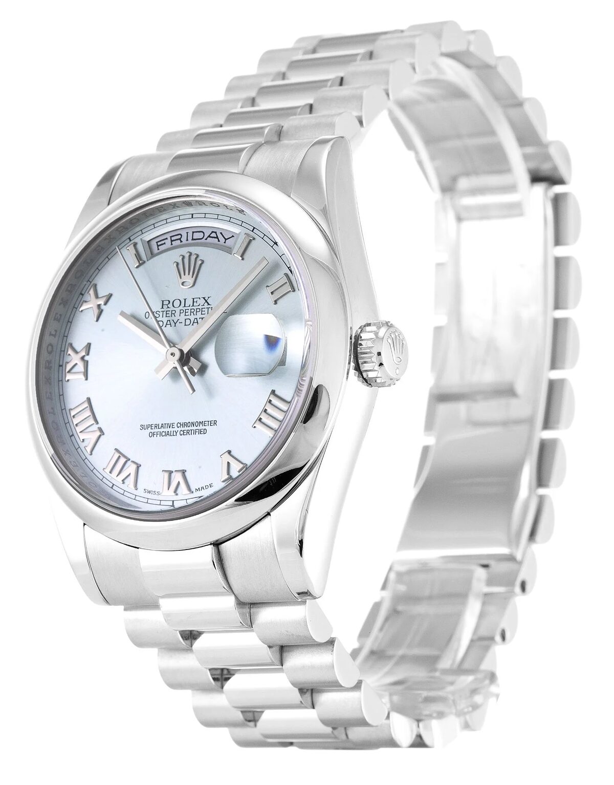 Rolex Day-Date 36mm Blue Dial 118206 - view 3