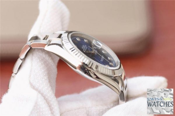 ROLEX DATEJUST BLUE DIAL STAINLESS STEEL 41MM SWISS REPLICA m126334.0015 - view 8