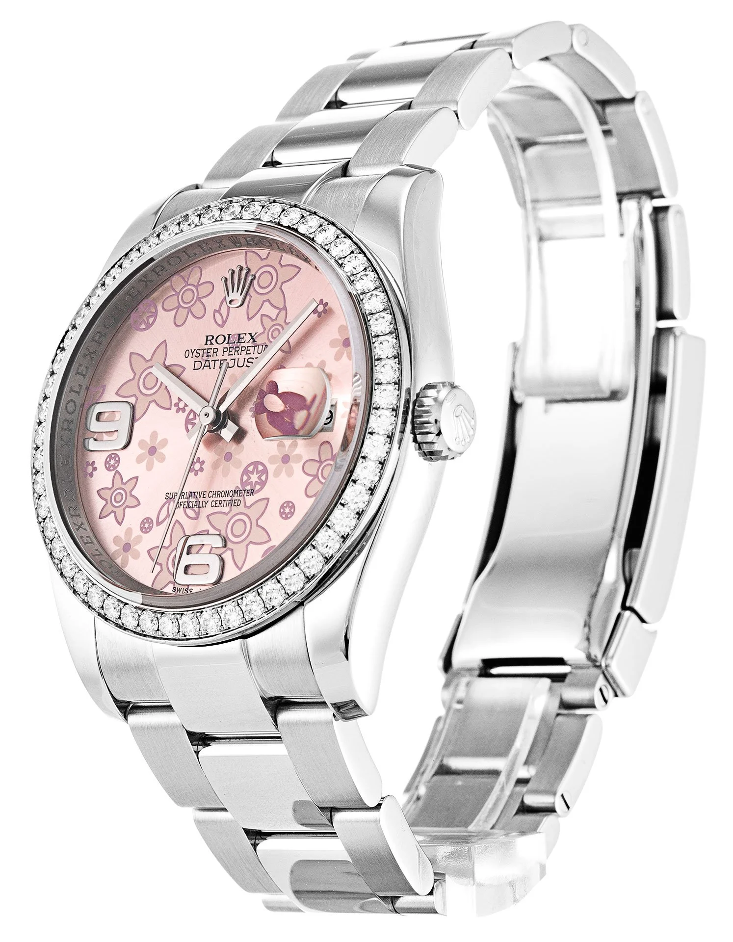 Rolex Datejust 36mm Pink Floral Dial 116244 - view 3