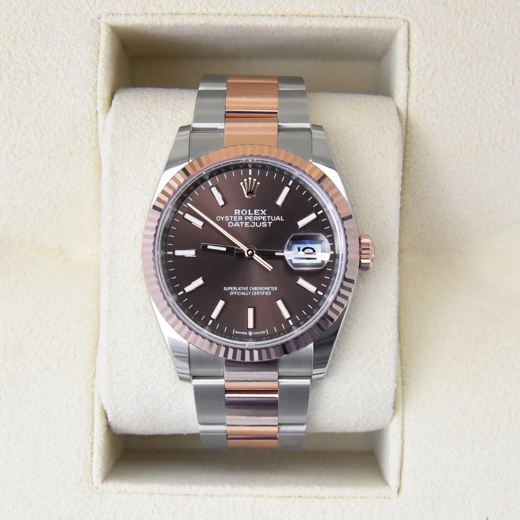 Superclone Rolex Datejust 36 mm Chocolate Dial 126231 Oyster - view 4