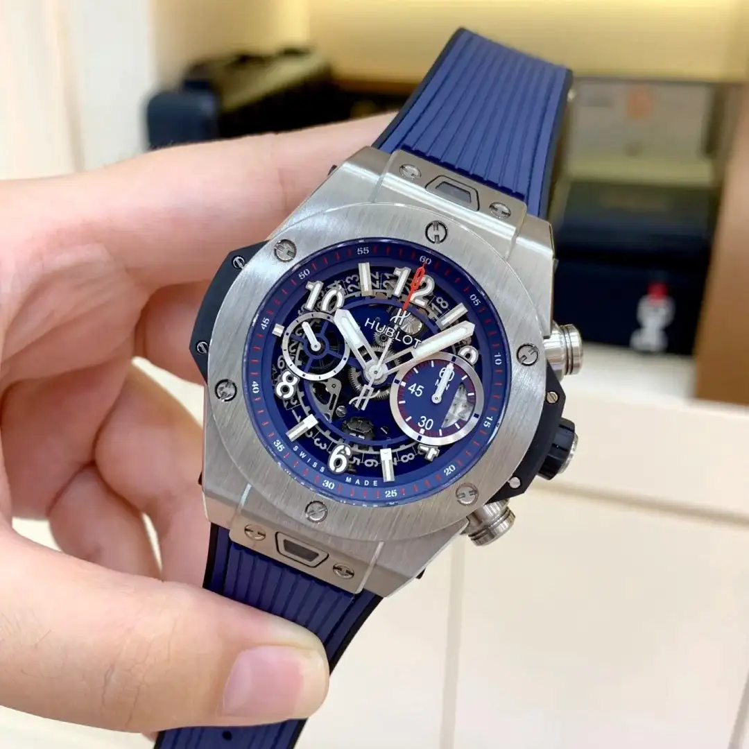 Hublot Big Bang Men Automatic Blue Rubber Watch 411.NX.5179.RX - view 4