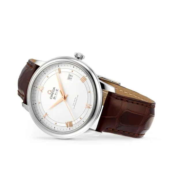 Omega De Ville Men Automatic Silver Leather Watch O42413402002002 - view 3