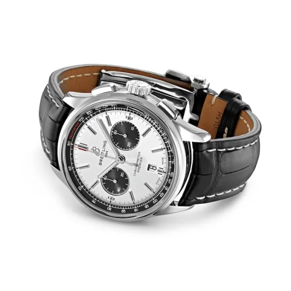 Breitling Premier Men Automatic Black Crocodile Watch AB0118221G1P1 - view 4