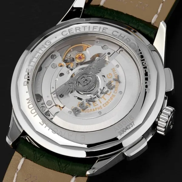 Breitling Premier Bentley Men Automatic Green Leather Watch AB0118A11L1X1 - view 7