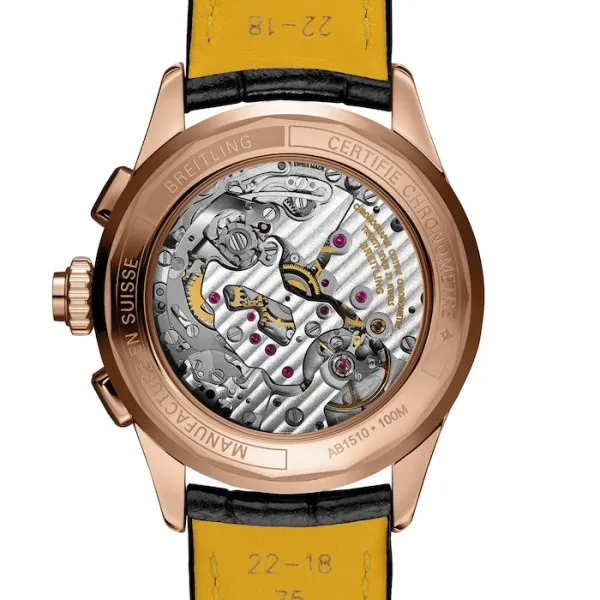 Breitling Premier Men Black Alligator Watch RB1510251B1P1 - view 3