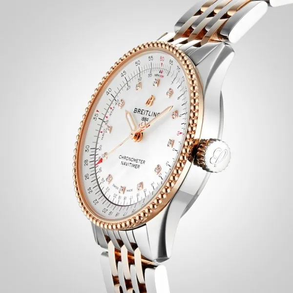 Breitling Navitimer Women Automatic Mother of Pearl Stainless Steel   Rose Gold Watch U17395211A1U1 - view 6