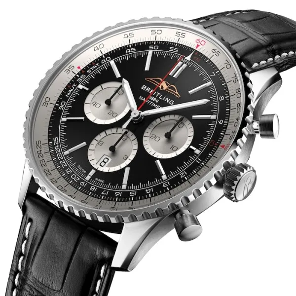 Breitling Navitimer Men Automatic Black Alligator Watch AB0137211B1P1 - view 3