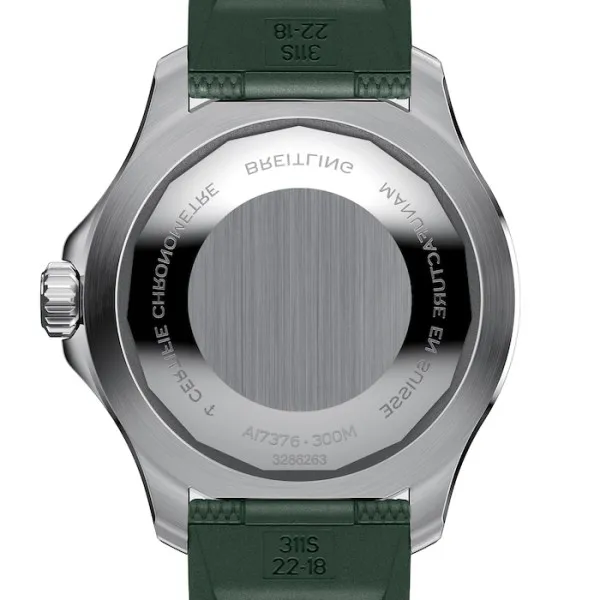 Breitling Superocean Men Automatic Green Rubber Watch A17376A31L1S1 - view 3