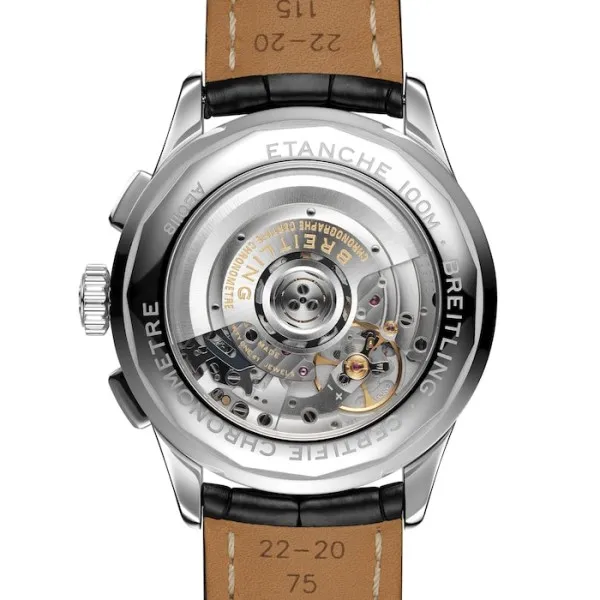 Breitling Premier Men Automatic Black Crocodile Watch AB0118221G1P1 - view 5