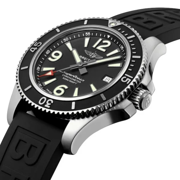 Breitling Superocean Men Automatic Black Rubber Watch A17366021B1S1 - view 4