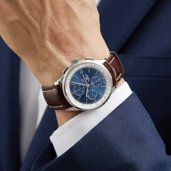 Breitling Premier Men Automatic Blue Crocodile Watch A13315351C1P1 - view 6