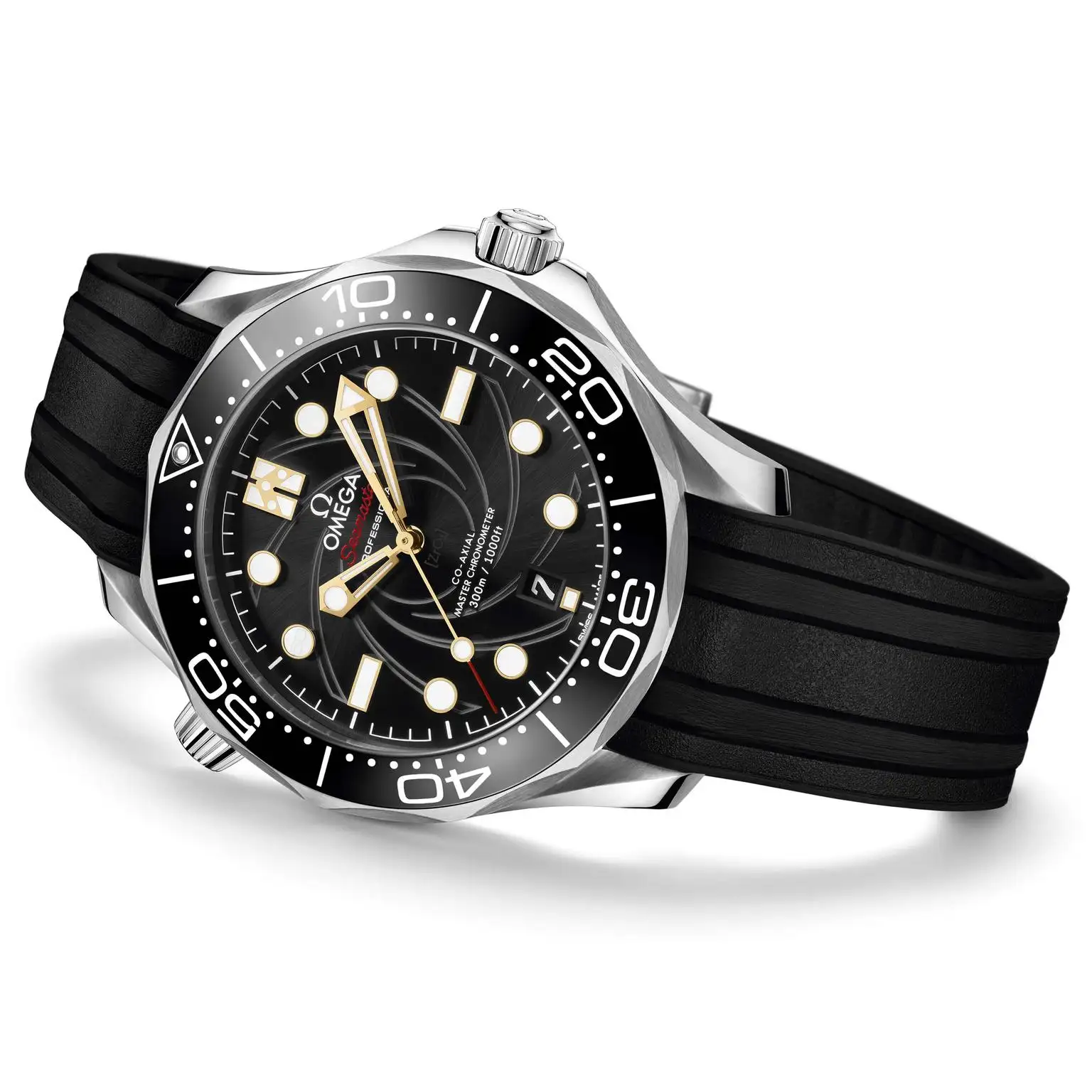 Omega Seamaster Men Automatic Black Rubber Watch COMPLETE BOND BOX SET - view 5