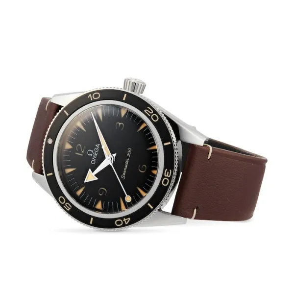 Omega Seamaster Men Automatic Black Calf Watch O23432412101001 - view 6