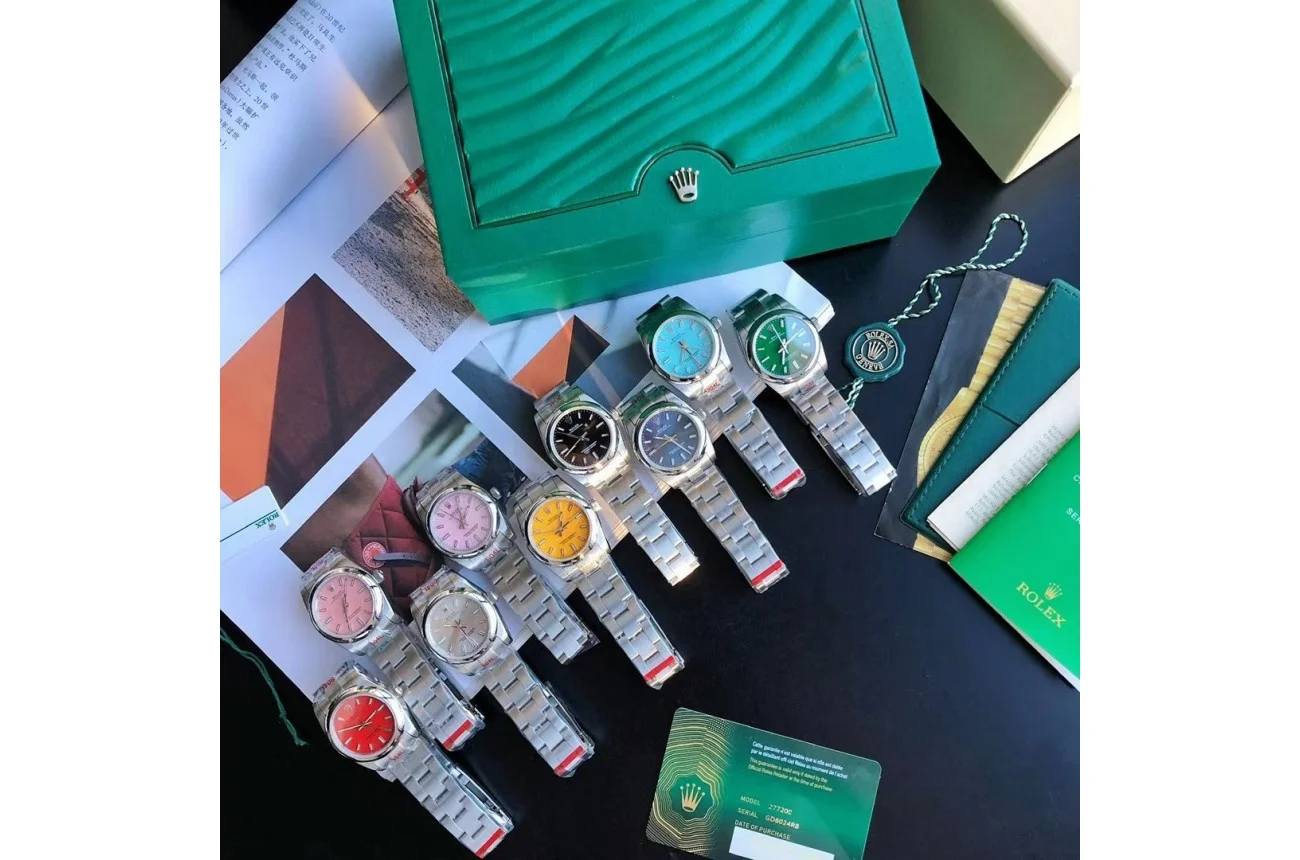 Couple Watches Rolex Oyster Perpetual 31/41mm SS/SS Green/Stk - view 11